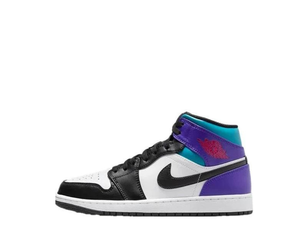 Air Jordan 1 Mid Teal Purple Aquamarine Sneaker Cafe Mumbai