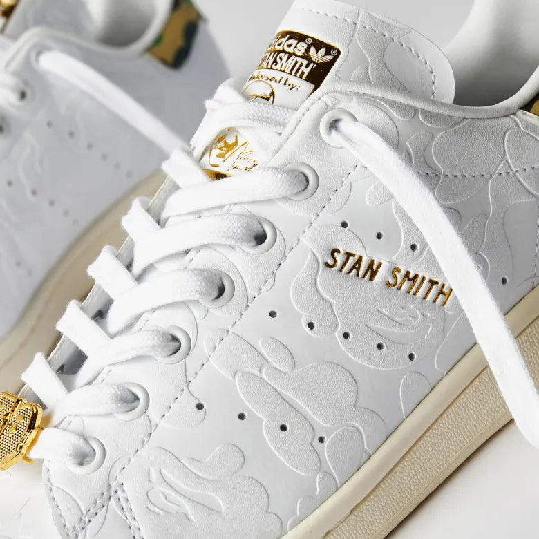 BAPE x ADIDAS Stan Smith 30th Anniversary White Sneaker Cafe Mumbai