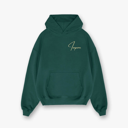 IMPORE GREEN EMBROIDERY HOODIE