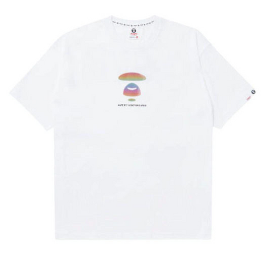 AAPE BY BAPE MOONFACE WHITE TEE