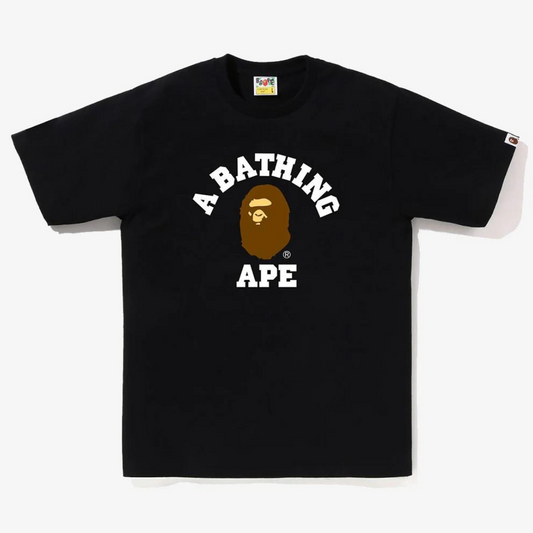 BAPE COLLEGE TEE BLACK