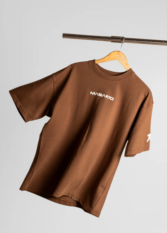 MASARO BASIC TEE - BROWN