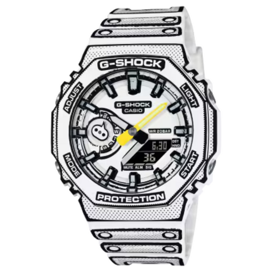 G SHOCK CASIO WHITE MANGA