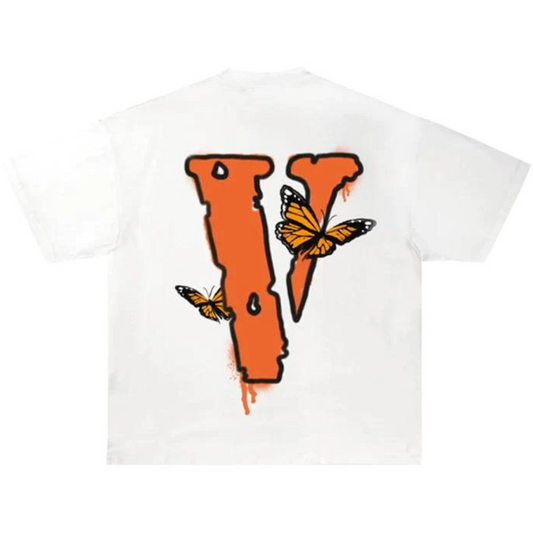 VLONE X JUICE WRLD BUTTERFLY TEE "WHITE"