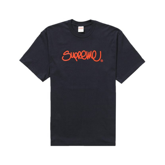 SUPREME HAND STYLE NAVY TEE