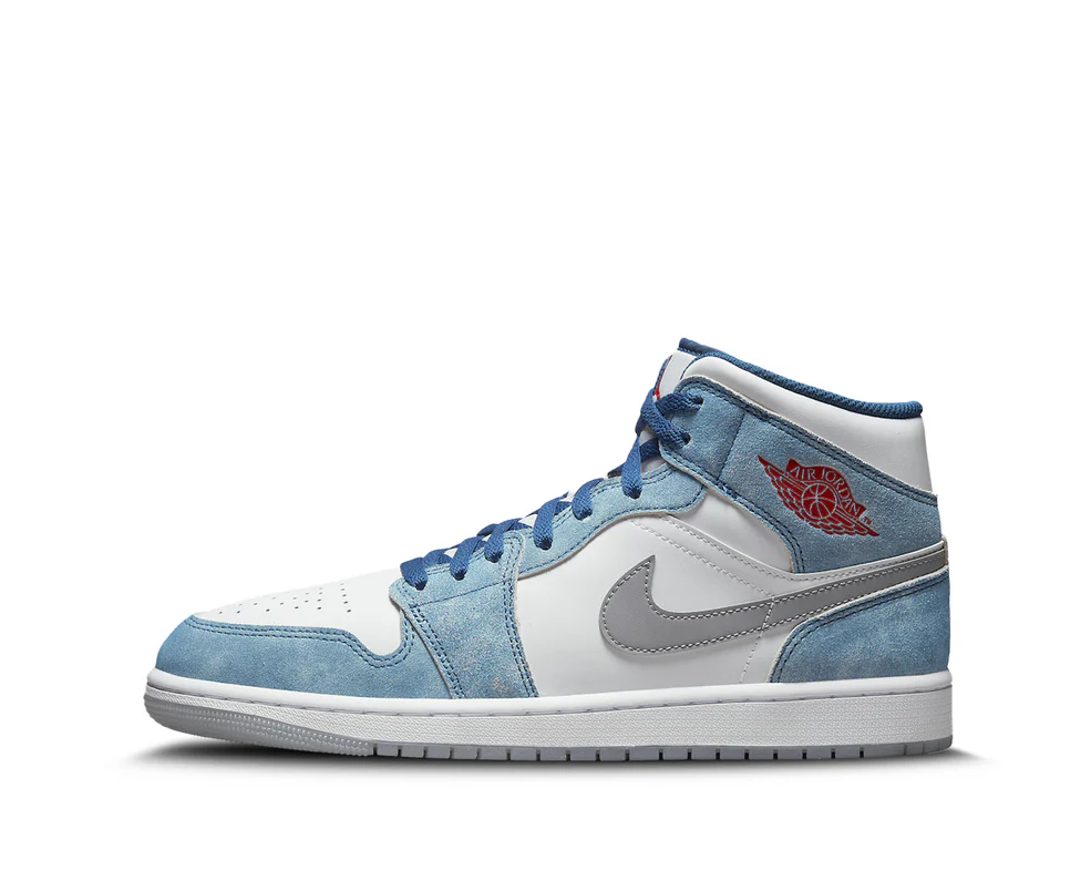 JORDAN 1 MID FRENCH BLUE FIRE RED