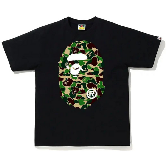 BAPE APE HEAD BLACK/GREEN TEE