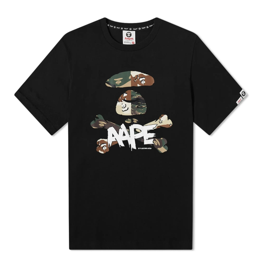 AAPE BY BAPE BONE CAMO BLACK