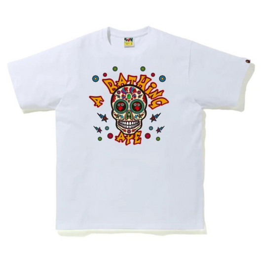 BAPE SUGAR SKULL WHITE TEE